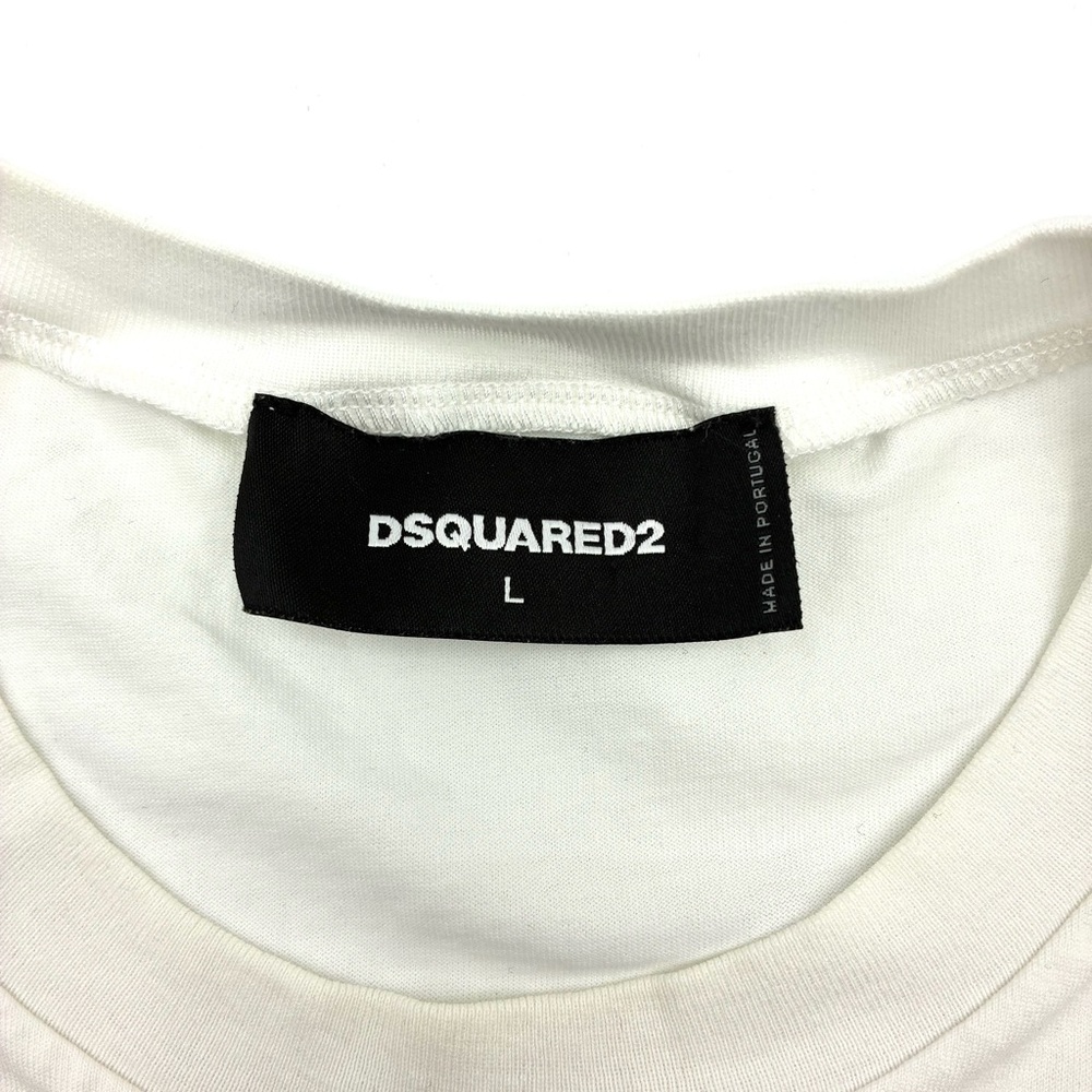 DSQUARED2 Designer Unique T-Shirt with Black Extra Large Logo, Size L - Picture 3 of 6